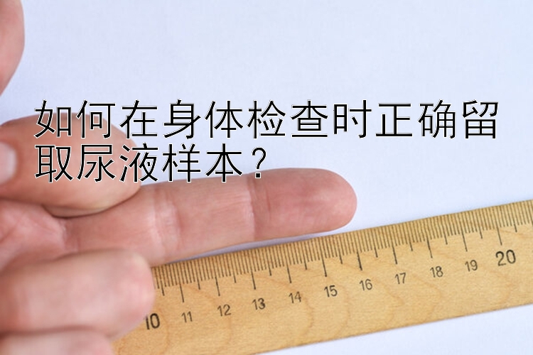 如何在身体检查时正确留取尿液样本？