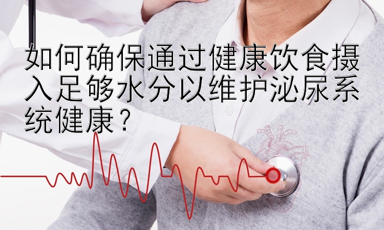 如何确保通过健康饮食摄入足够水分以维护泌尿系统健康？